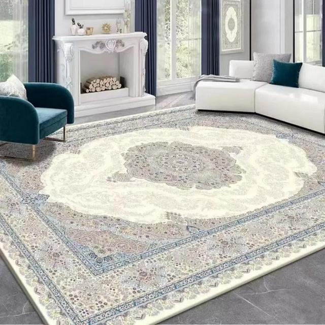 Waschbarer Vintage-Teppich im Boho-Design aus Polyester, rutschfest und weich, mehrfarbig, rechteckig - Bild 1
