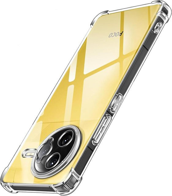 Transparente Anti-Drop Silikon Schutzhülle für Xiaomi Poco F7 F6 F5 X7 X6 X5 F4 F3 X4 X3 Pro Ultra 5G - Bild 1