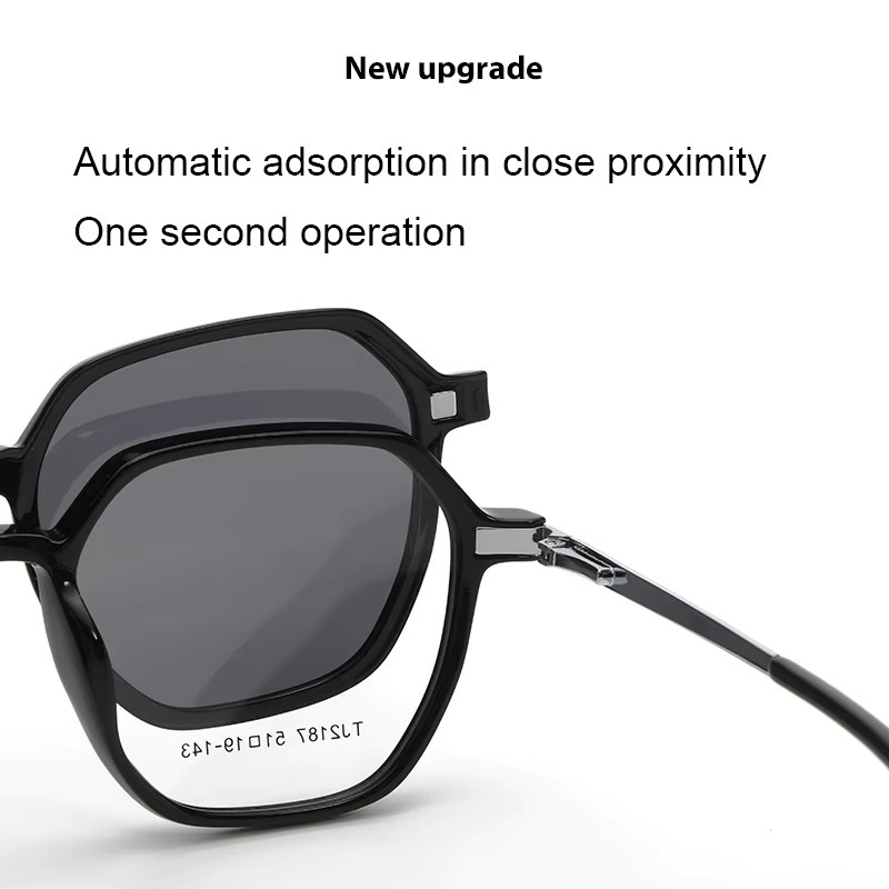 VICKY Magnetischer Clip auf Brille, Schwarz, Unisex - Bild 3