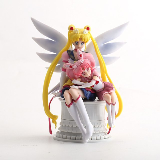 Bandai Sailor Moon mit Sailor Chibi Moon Figuren-Sammlung, Modellspielzeug - Bild 1
