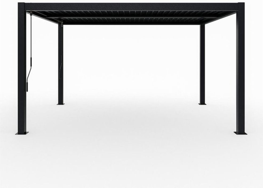 Sojag Pergola Milo 1012 Schwarz aus Stahl mit modernem Design B/T/H: 365,5 x 297,5 x 224,6 cm - Bild 2