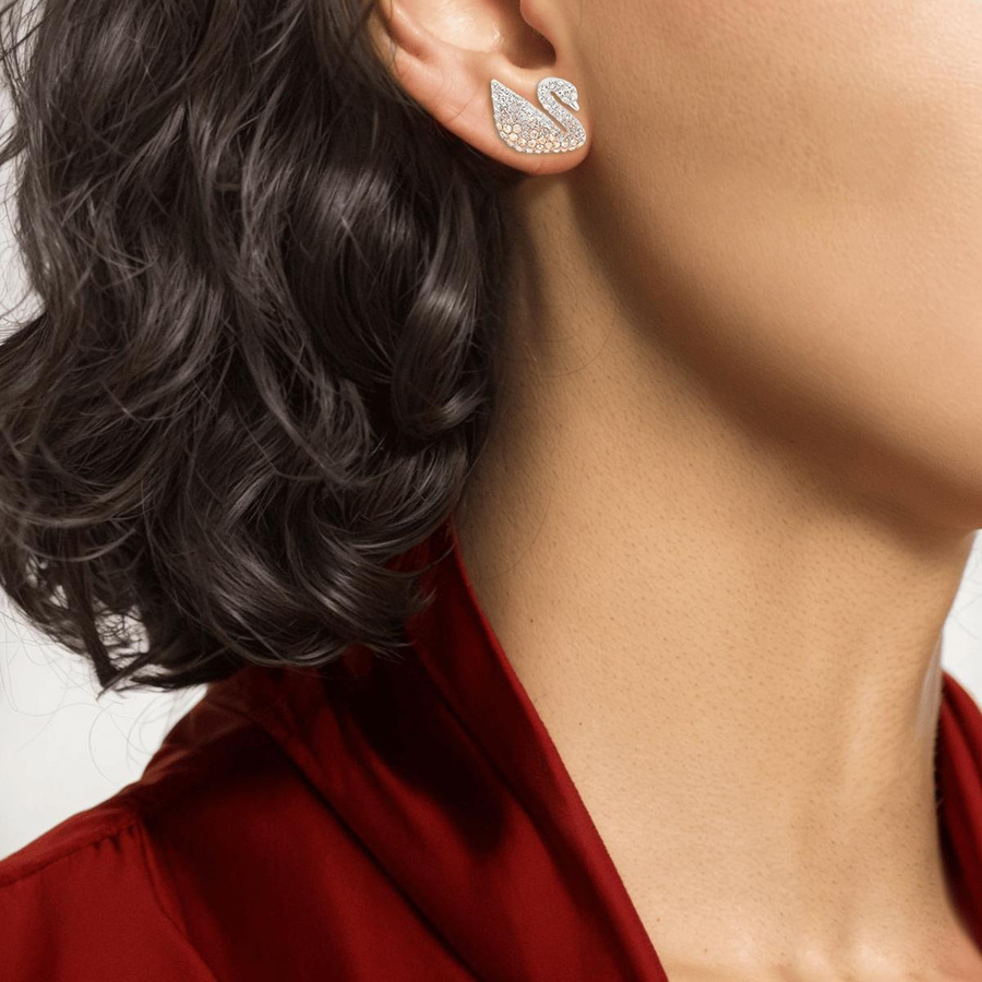 Swarovski Ohrstecker, Perle, Kristall, Damen - Bild 2