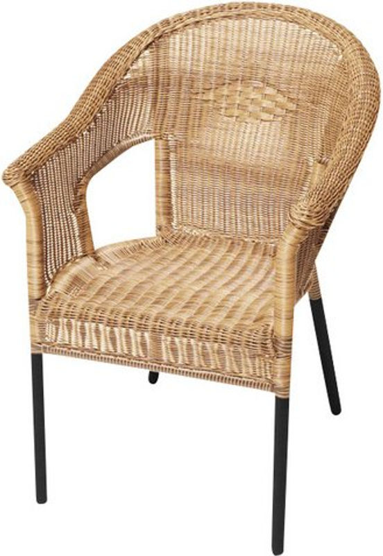 Merxx Stapelsessel Ravenna 2er-Set aus Aluminium und Kunststoff in Beige und Braun, B/H/T: 61 x 87 x 67 cm - Bild 2