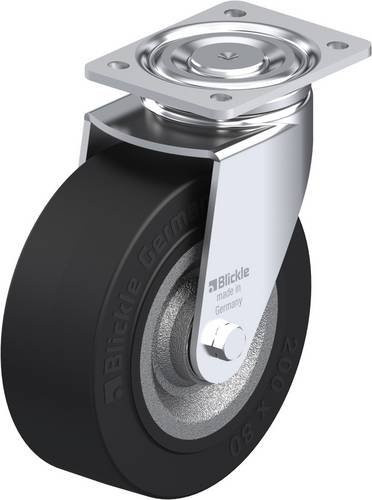 Blickle Lenkrolle LH-SE 202K in Anthrazit und Schwarz mit Rad-Durchmesser 200 mm und Tragfähigkeit bis 800 kg - Bild 1