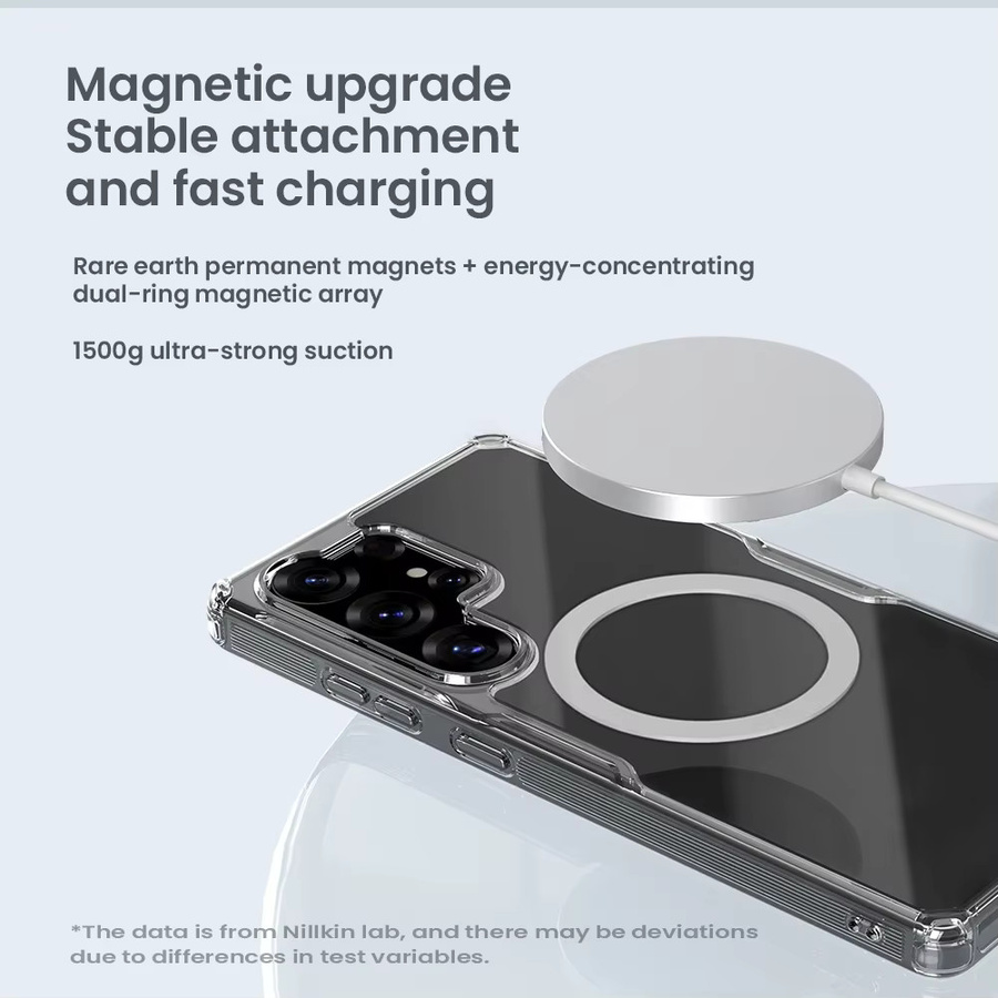 Nillkin Nature Pro Magnetische Schutzhülle für Samsung Galaxy S26 Ultra, S26 Plus, S25 Ultra und S24 Ultra, Transparent - Bild 2