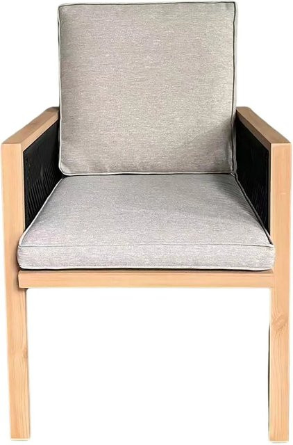 Greemotion Gartensessel Monaco mit Kissen aus Aluminium und Polyester, Beige, B/T/H: 72 x 59 x 86 cm - Bild 1