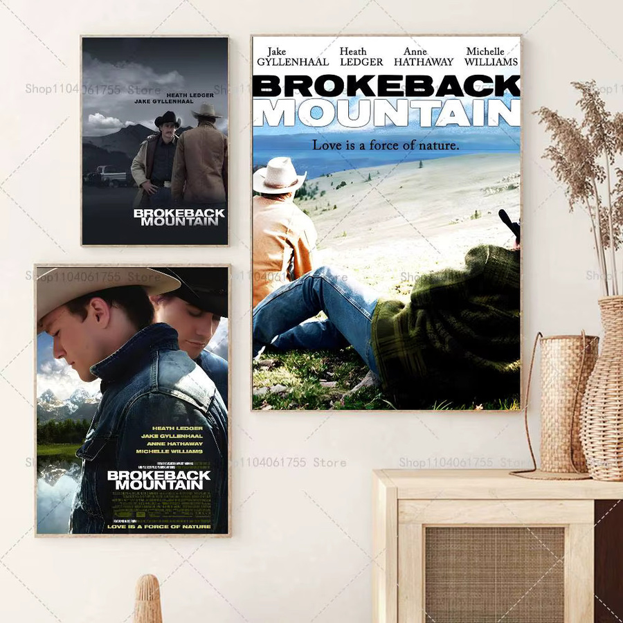 Selbstklebendes Filmplakat Brokeback Mountain als klassische Wandkunst-Dekoration in Multicolor - Bild 2