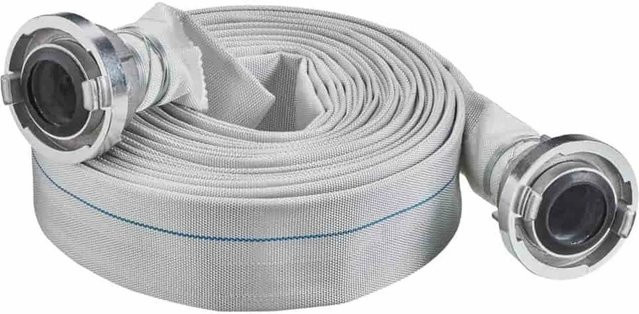 Boni-Shop Industrieschlauch C/52 aus Polyester in Grau mit Storz-Kupplung, Länge: 20 Meter - Bild 1