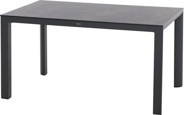 Siena Garden Gartentisch Silva Rechteckig HPL Titan Anthrazit B/T/H: 140 x 90 cm - Bild 1