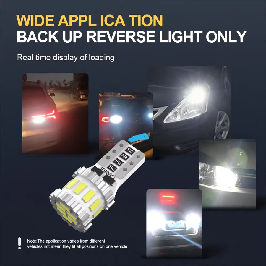 Roadsun T10 W5W 168 194 Canbus-LED-Lampen in Silber, 3400 Lumen, 6000 K Cool White, blinkende Kennzeichenbeleuchtung und Parklampe - Bild 5