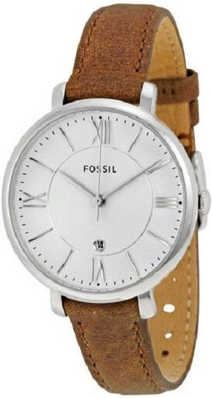 Fossil Jacqueline Damenuhr, Quarz, Edelstahl, Leder, Weiß, 3 ATM - Bild 1