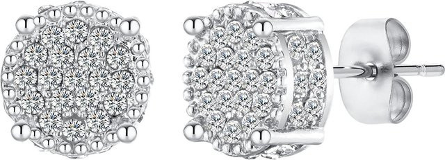 Lucky Star Jewelry Ohrstecker, Messing, Gold, Zirkonia, Herren - Bild 1