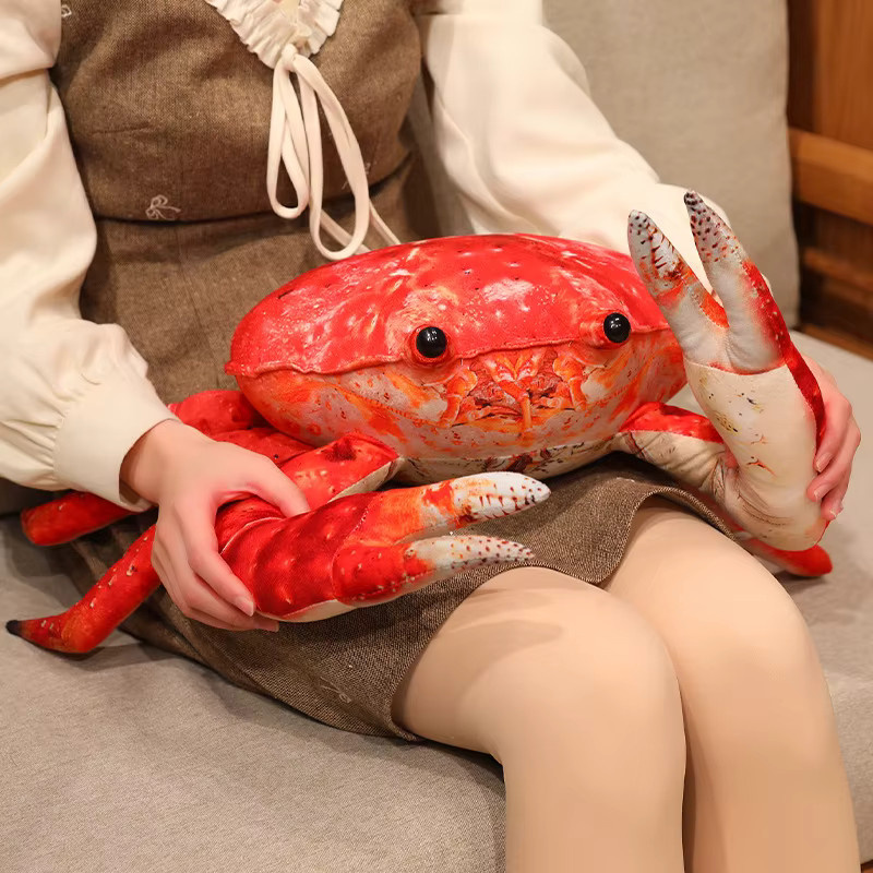 MIAOOWA Kawaii Krabben-Plüschtier in Rot als weiches Sofakissen für Kinder und Erwachsene - Bild 4