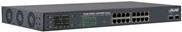 InLine PoE++ Gigabit Netzwerk Switch 16 Port mit 2x SFP, 1 Gbit/s, 300W, Display und Lüftersteuerung, Schwarz (32316P) - Bild 1