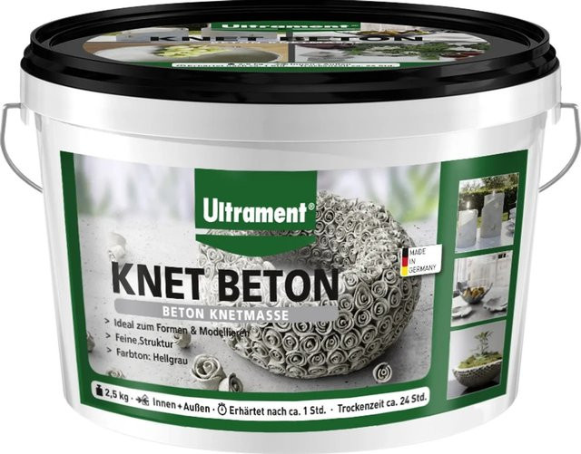 Ultrament Knet Beton Grau 2,5 kg - Bild 1