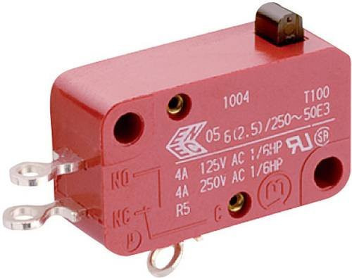 Marquardt Mikroschalter 1005.0401 rot 250 V/AC 10A 1 x Ein/(Ein) tastend - Bild 1