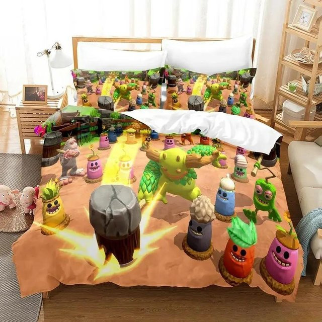 My Singing Monsters Bettwäsche-Set aus Mikrofaser für Kinder, 3-teilig, Mehrfarbig, B/H: 140 x 200 cm - Bild 1