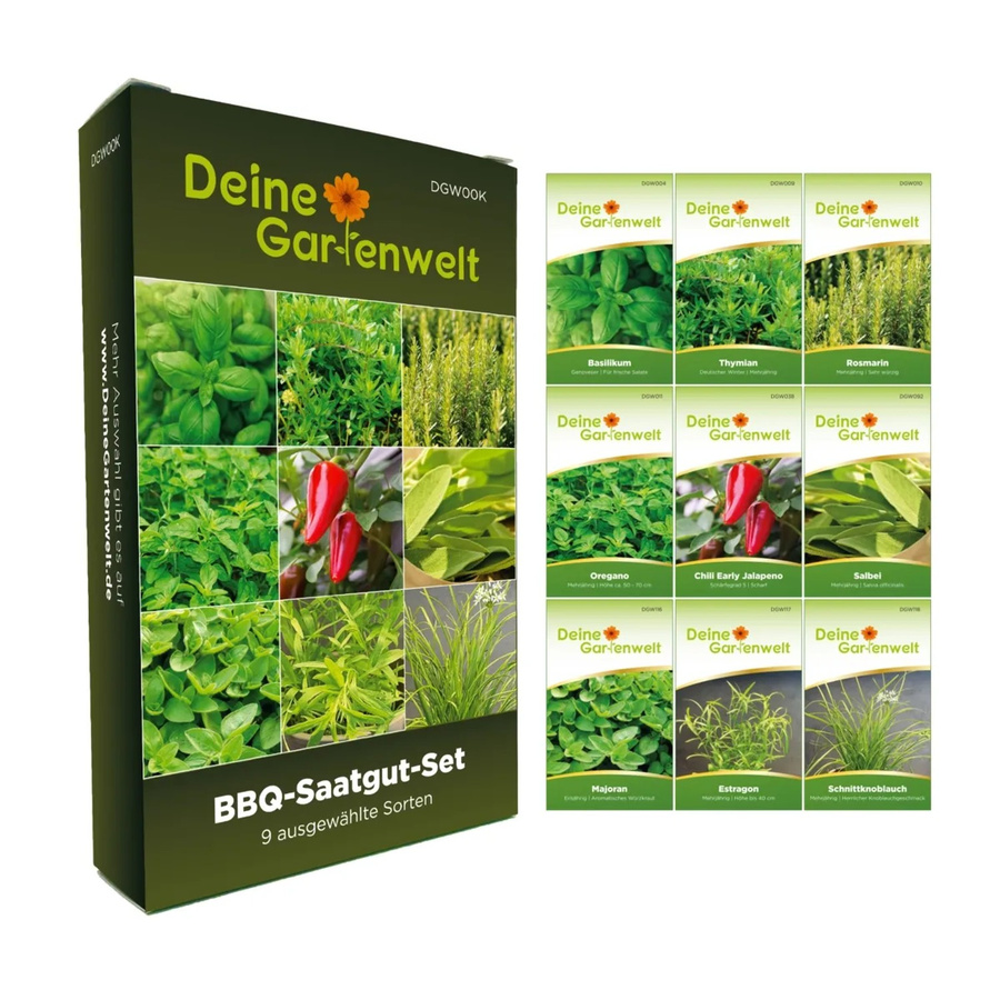 Deine Gartenwelt Grill Kräuter Samen-Set mit 9 Sorten - Bild 2