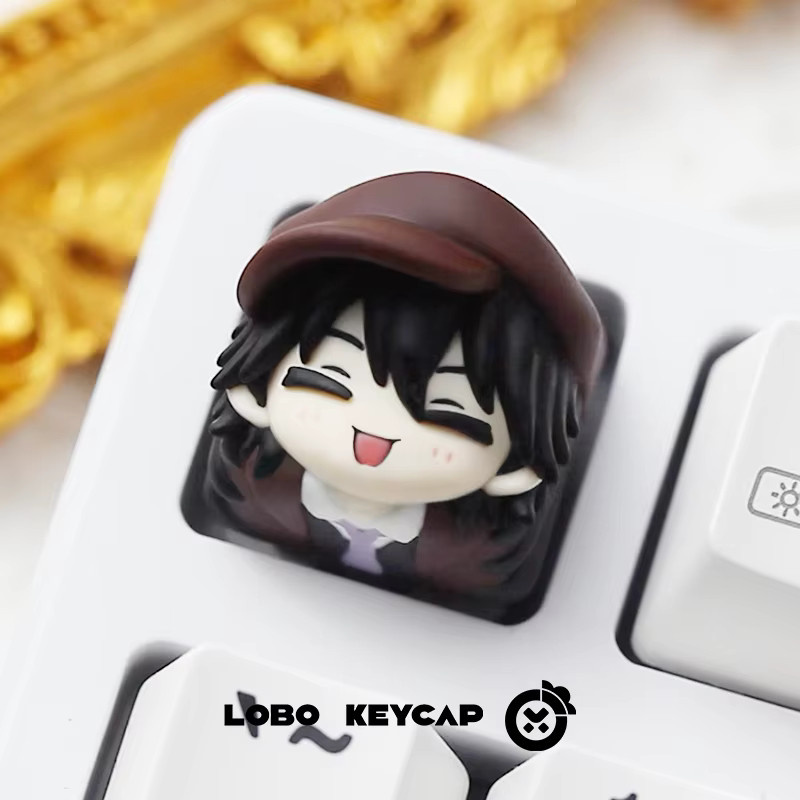 TAKARA TOMY Bungo Stray Dogs Harz-Tastenkappen Osamu Dazai, Chuuya Nakahara und Edogawa Ranpo als Ersatz für ESC-Tasten zur individuellen Tastaturdekoration in Multicolour - Bild 2