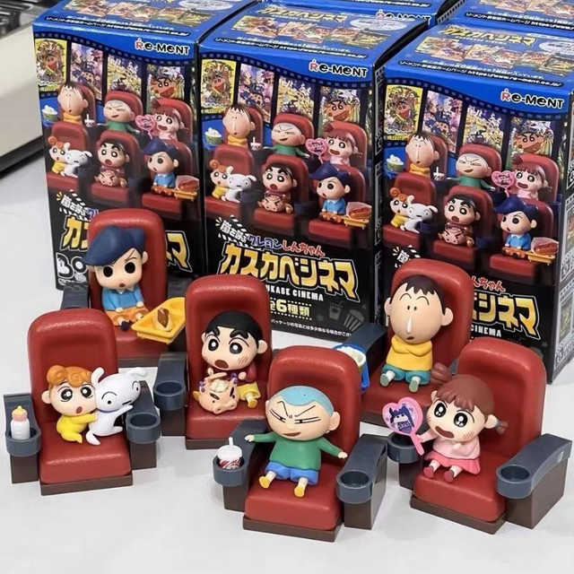 RE-MENT Crayon Shin-chan Kasukabe Kino Theater, Miniaturszene, Blind Box - Bild 1