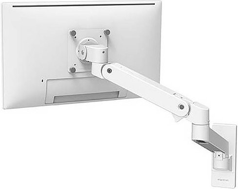 Ergotron Monitor-Wandhalterung 45-683-290 für 1 Display bis 86,4 cm (34 Zoll), Weiß, höhenverstellbar und neigbar - Bild 1