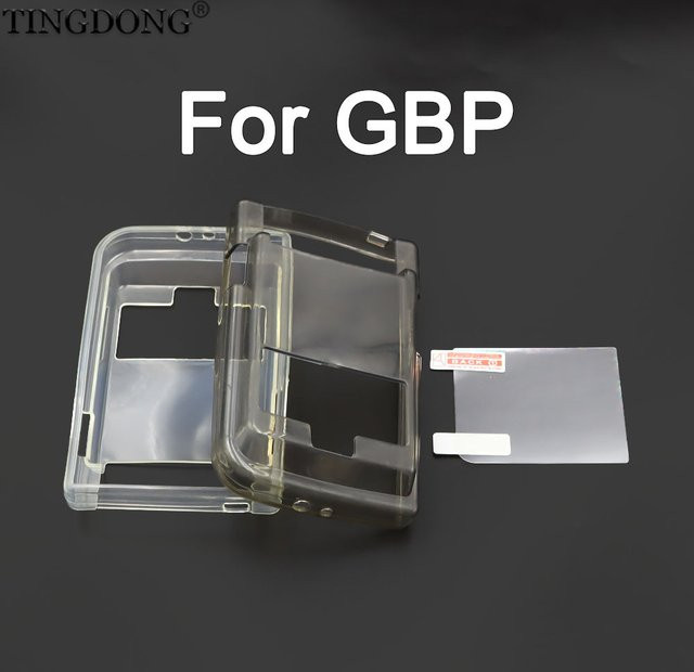 TingDong Transparente TPU-Schutzhülle für GBP-Spielcontroller inklusive Displayschutzfolie - Bild 1