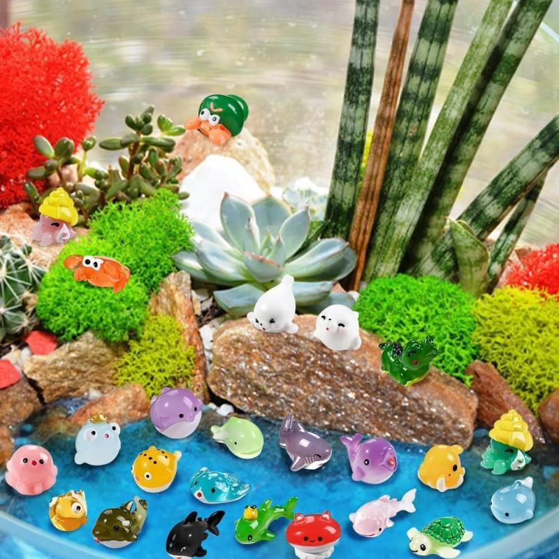 Linyi toy Ozean Tiere Meeresfrüchte Harz Set Bunt / Mehrfarbig - Bild 2