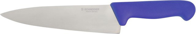 Schneider Kochmesser mit Schutzhülle aus Edelstahl in Blau, Klingenlänge: 20 cm - Bild 1