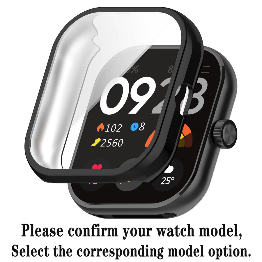 Xiaomi TPU-Displayschutzfolie und Silikon-Stoßfänger-Zubehör für Redmi Watch 4 und Redmi Watch 3 Active, transparent - Bild 2