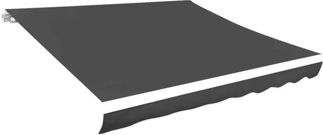 vidaXL Markisenbespannung aus Polyester in Anthrazit B: 500 cm, H: 300 cm - Bild 1