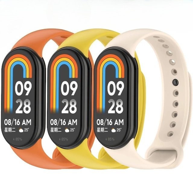 Xiaomi Silikonarmband, Schwarz, Unisex, für Mi Band 9, 8, 10 - Bild 1