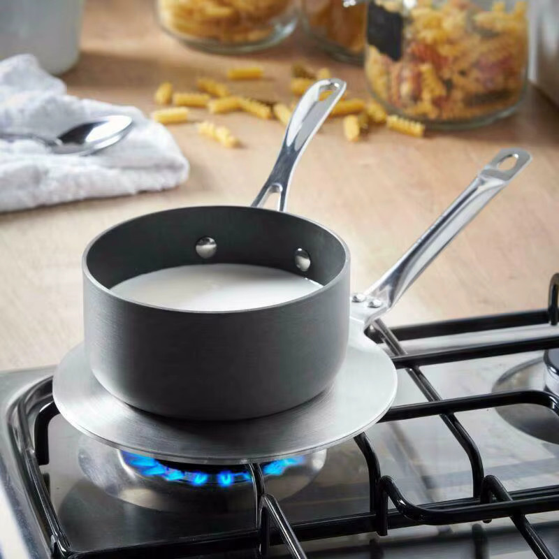Aihogard Induktionswärmeverteiler aus Verbundstahl in Silber - Bild 1