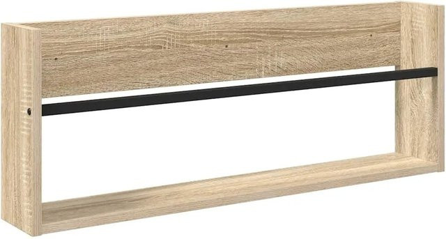 vidaXL Magazinregal Sonoma-Eiche Wandmontage, B/H/T: 80 x 30 x 12 cm - Bild 1