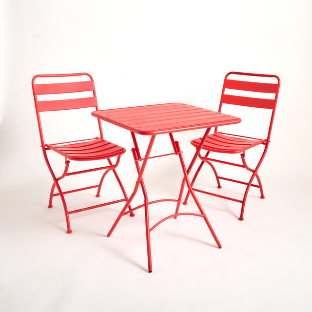 Bistroset aus Eisen von BLUME2000 in Rot - Bild 1
