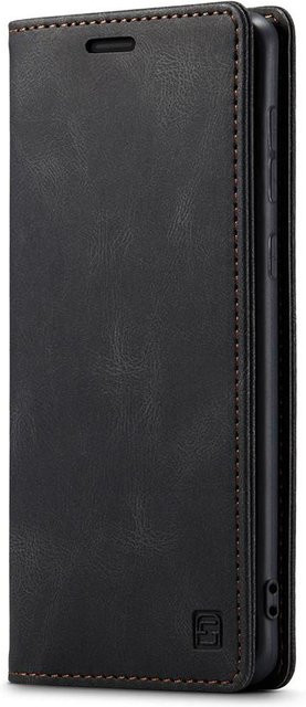 Luxus Magnetische Leder-Flip-Wallet Hülle für Samsung Galaxy A52 5G und Galaxy A52s 5G in Schwarz - Bild 1
