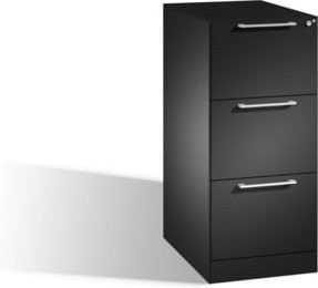 C+P Hängeregistraturschrank Asisto für Hängehefter DIN A4, 3 Schubladen, Schwarzgrau, B: 60,0 cm, H: 101,0 cm, T: 44,0 cm - Bild 1
