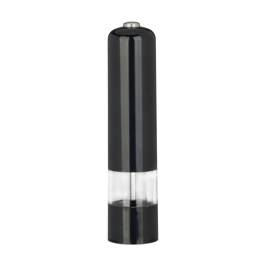 Relaxdays Elektrisches Pfeffermühlen Set aus Keramik und Kunststoff in Schwarz und Weiß mit LED, Höhe: 23 cm, Breite: 5 cm, Tiefe: 5 cm - Bild 2