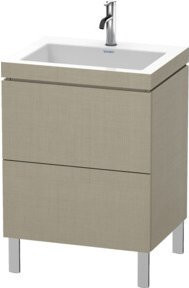 Duravit Waschtischunterschrank L-Cube c-bonded mit 2 Auszügen, B/T: 60 x 48 cm - Bild 1