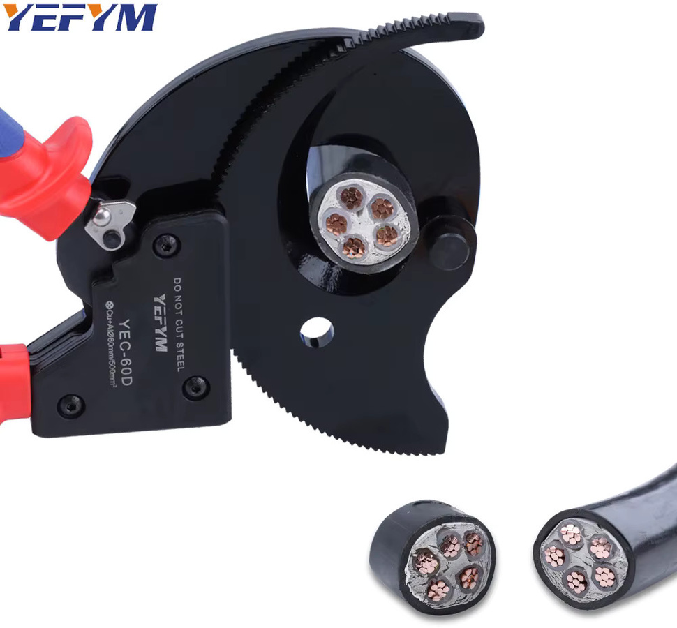 YEFYM Ratschen-Kabelschneider YEC-60D Drahtzange für Aluminium- und Kupferkabel bis 500 mm2 - Bild 5