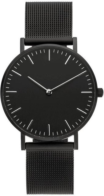 Armbanduhr Quarz, Edelstahl, Roségold, Schwarz, Damen - Bild 1