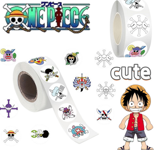 ONE PIECE Luffy Brook Volumen-Sticker, Cartoon-Aufkleber - Bild 1