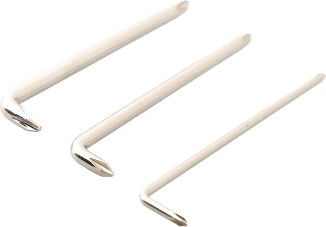 Vibratite L-Typ Schraubendreher mit Ellenbogen-Biegung in Silber, Set mit PHO/PH1/PH2 Köpfen und 3/5/6mm Größen für Reparaturarbeiten - Bild 1