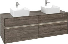 V&B Waschtischunterschrank Collaro für 2 Waschbecken mit LED, B/T/H: 160 x 54,8 x 50 cm - Bild 1