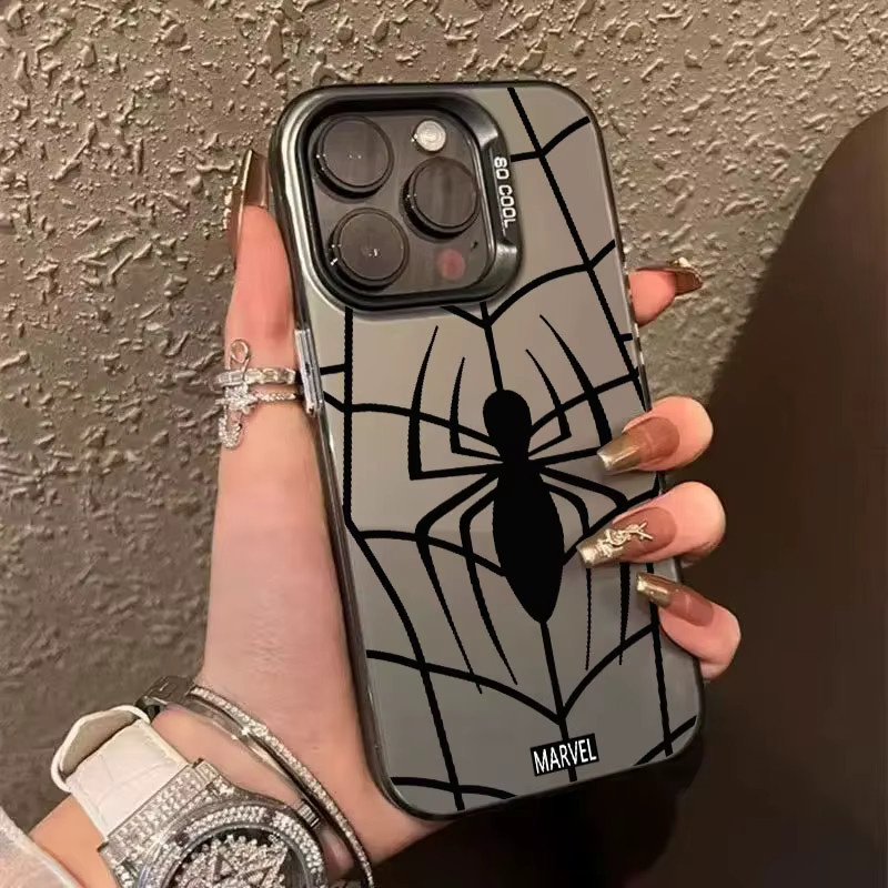 Hasbro Marvel Spider-Man Augen Handyhülle für iPhone 17 17e 16e 16 15 14 13 12 11 mini Pro Max X Air Plus matte sturzsichere Schutzhülle - Bild 2