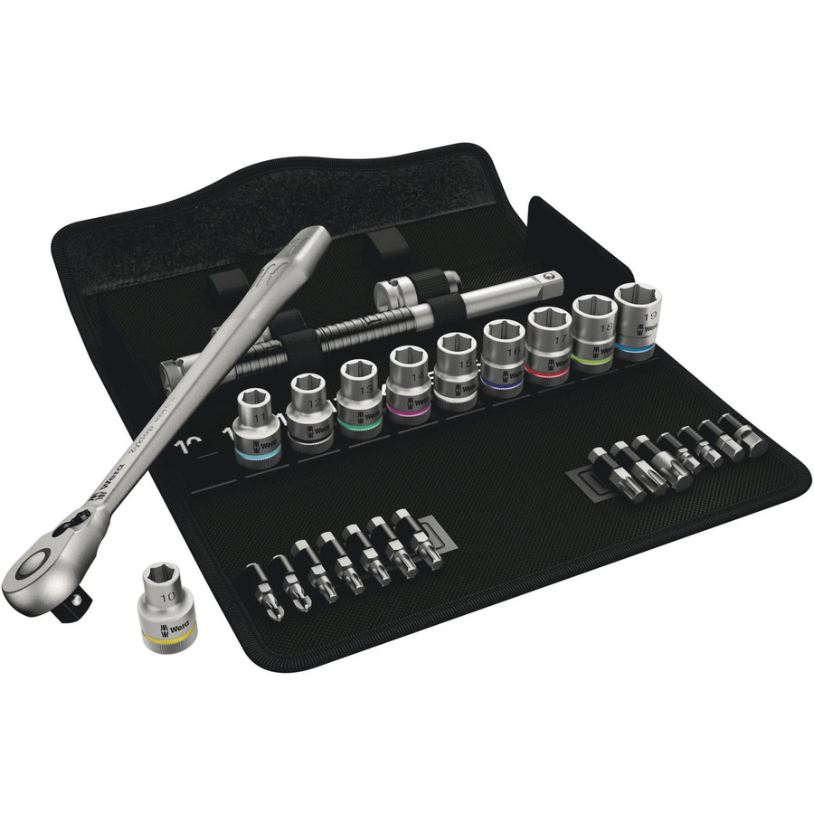 Wera Zyklop Metal 8100 SC 8 Steckschlüsselsatz, 28-teilig, 1/2 Zoll Antrieb, metrisch, Chrome Molybdenum - Bild 2