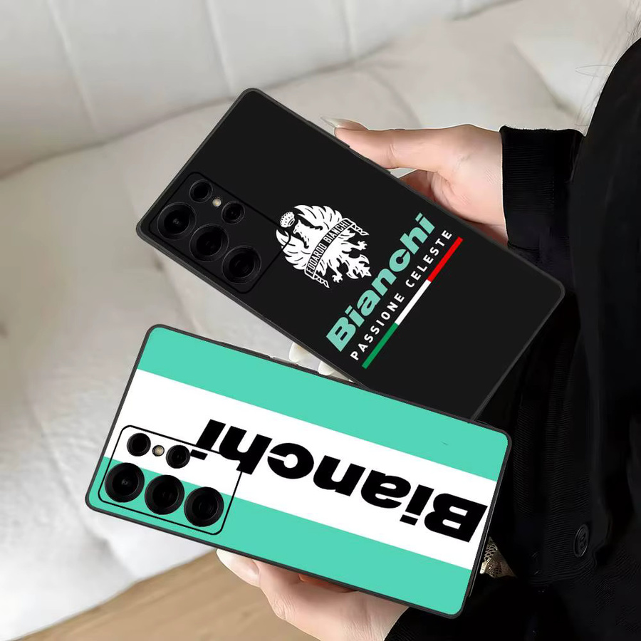 Luxuriöse B-Bianchi Logo Handyhülle für Samsung Galaxy S24 Ultra, S23, S22, S21, S20, S24 FE, S22 Ultra 5G und S20 Lite - Bild 4