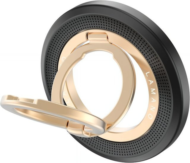 Tech-Protect MMR700 Lamano Magnetischer Ringhalter Universal Schwarz Gold - Bild 1