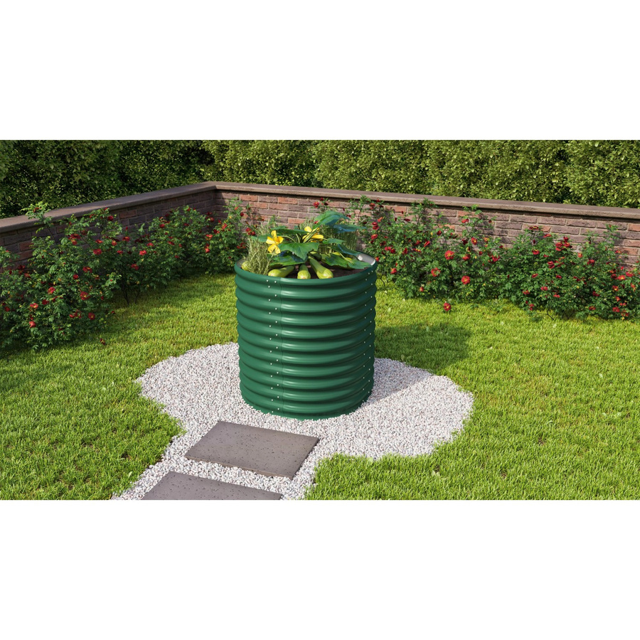 Vitavia Hochbeet Vita Rund 858 in Seegras mit Schneckenschutz, B/T/H: 82 x 82 x 86 cm - Bild 2