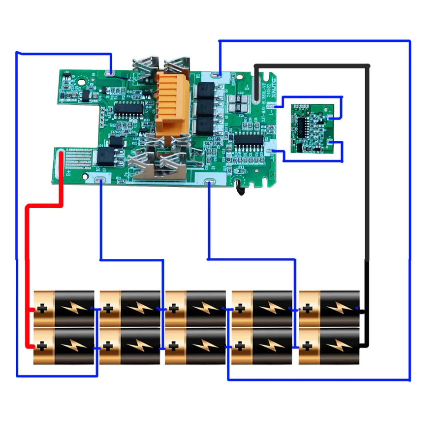Makita BL1830 Li-Ion Batterie BMS PCB Lade- und Schutzplatine mit Digital Display für 18V Akku-Werkzeuge BL1815 BL1860 LXT400 BL1850 - Bild 2