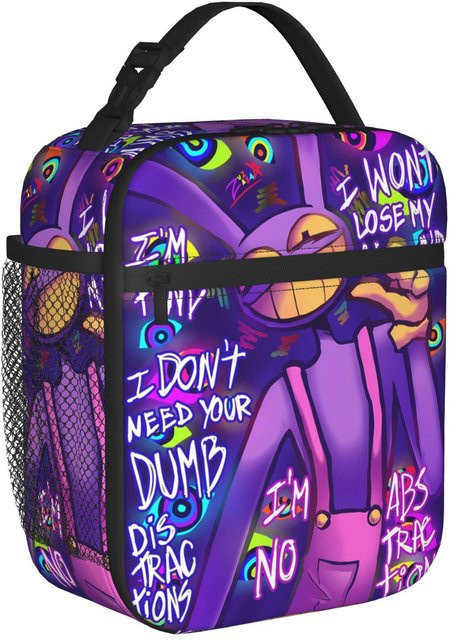 Fancy Style Studio Jax Cartoon Digitals Zirkus Thermische Lunchtasche, Isolierte Oxford Kühltasche, Mehrfarbig - Bild 1